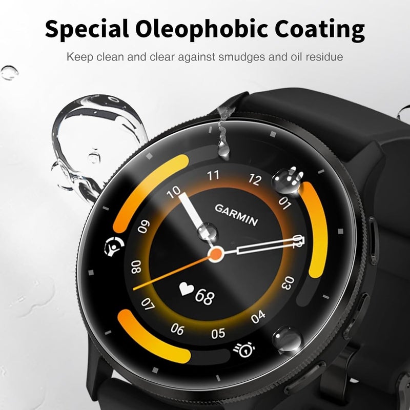 LK 6 Pack for Garmin Venu 3 Screen Protector 45mm - Anti-Scratch, Self-Healing Soft TPU Screen Protector for Garmin Venu 3 45mm, Bubble Free, HD Transparent, Touch Sensitive - Image 4